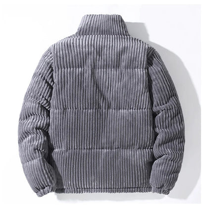 Comfortable men's Atlas Puffer Jacket, offering supreme warmth & style for winter fashion.