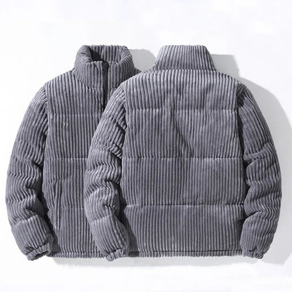Sleek men's Atlas Puffer Jacket, a warm & stylish casual jacket, perfect for cold weather.