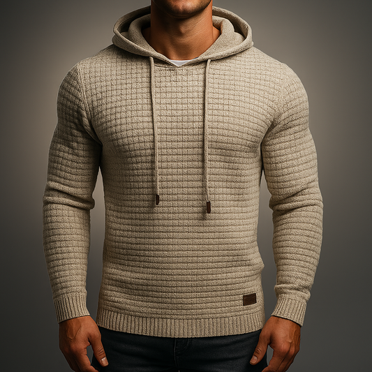 Men's Atlas Pullover Hoodie for casual wear & everyday comfort. Modern fit, long sleeve hooded top.