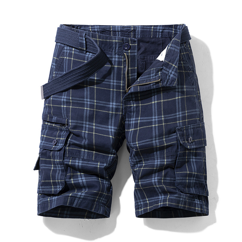 Men's Aventura check cargo shorts. Ideal for adventure, casual wear & summer fashion.