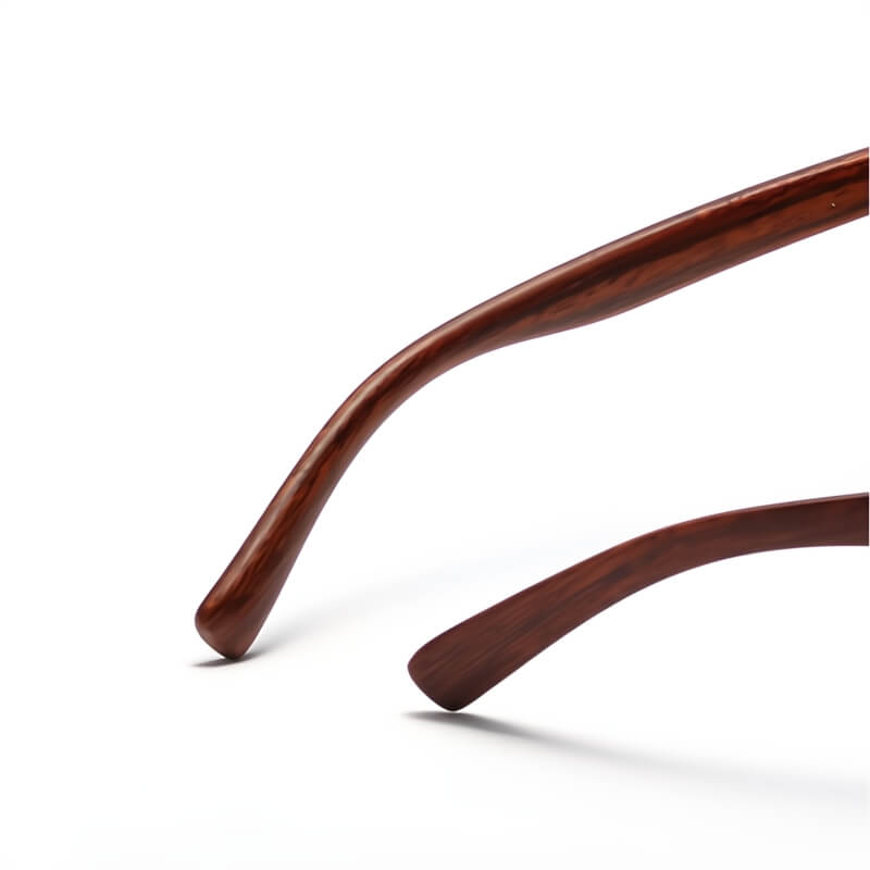 Fashionable men's Barcelona wooden sunglasses, polarized for clear vision & ultimate UV protection.