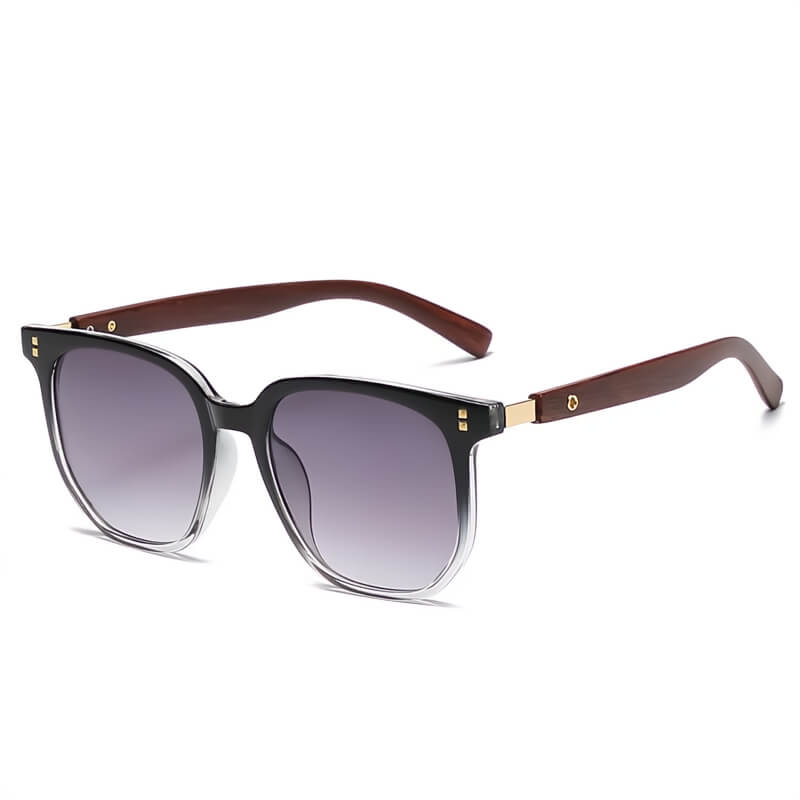 Classic Barcelona men's wooden sunglasses with polarized lenses, essential eyewear for outdoor sun protection & fashion.