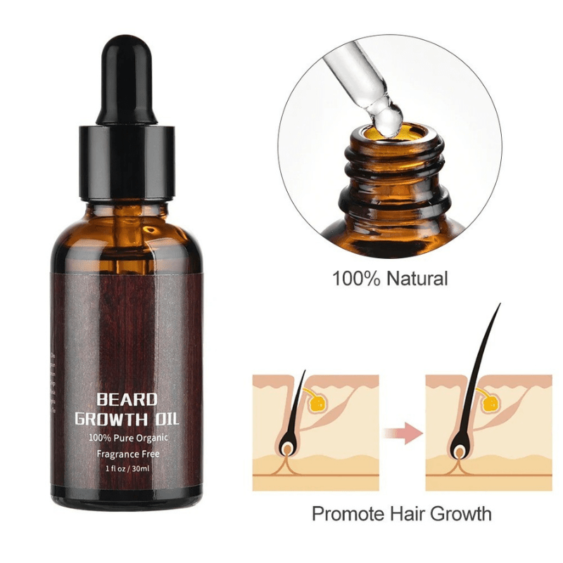 Achieve a thicker, fuller beard with this ultimate beard growth kit for men.