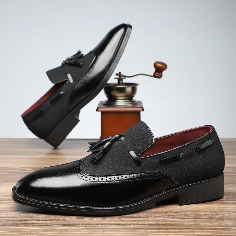 Sophisticated men's fashion loafers, Bellano tassel design, providing elegant style and comfort.