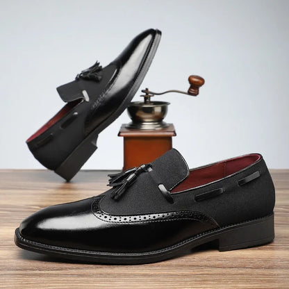 Sophisticated men's fashion loafers, Bellano tassel design, providing elegant style and comfort.