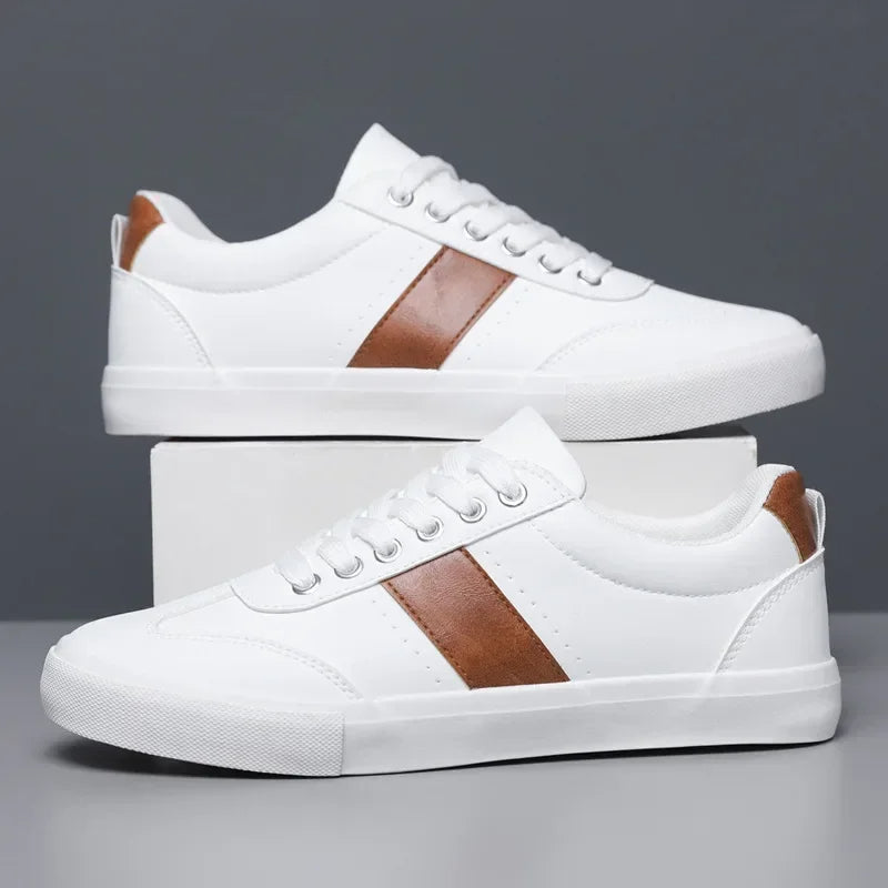 Lace-up Men's Belmont Luxe Sneaker, blending classic and street style with durable, comfortable design for casual wear.