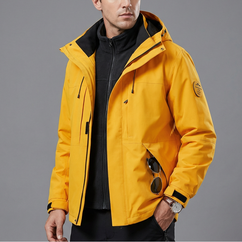 Men's Belmont Performance Jacket, windproof and warm for winter outdoor activities.
