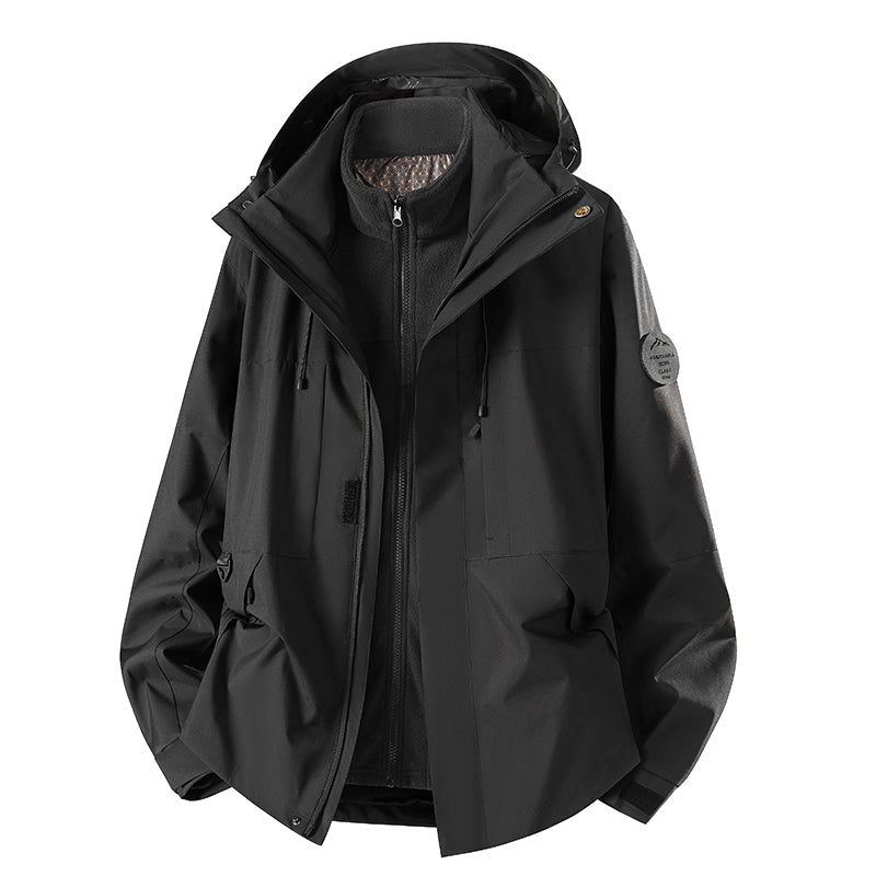 High-performance men's Belmont winter jacket, keeps you warm and dry, windproof design.