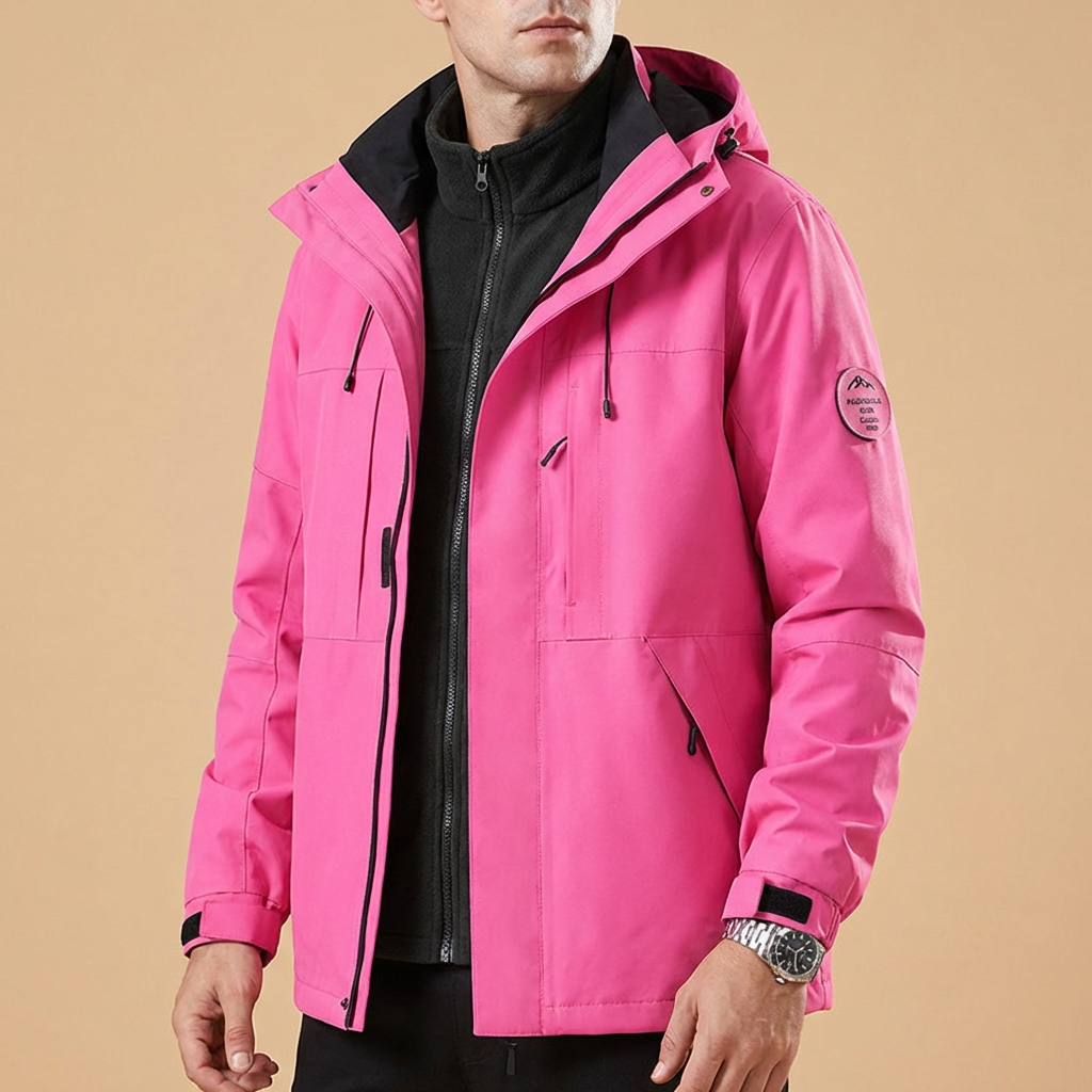 Belmont men's windproof performance jacket, ideal warm outerwear for versatile cold weather.