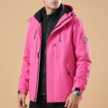 Belmont men's windproof performance jacket, ideal warm outerwear for versatile cold weather.