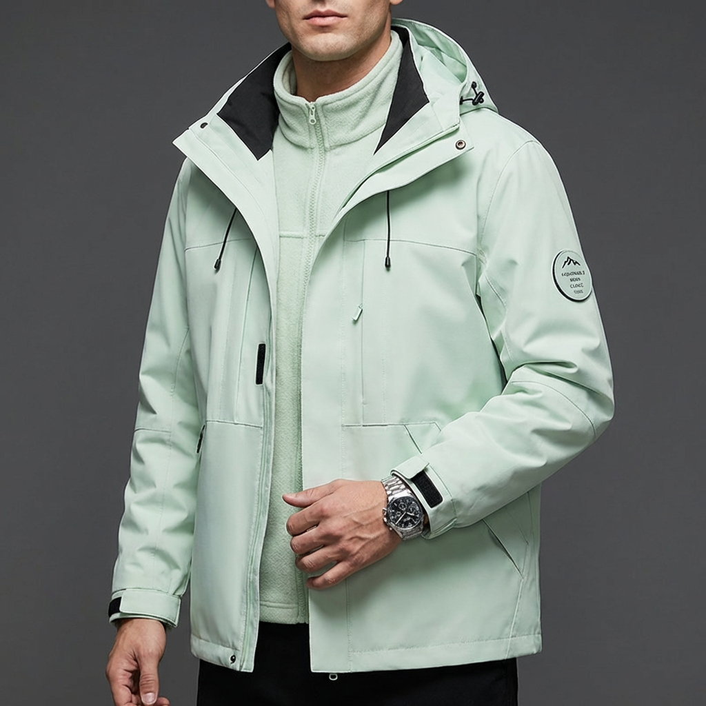 Belmont men's stylish performance jacket, cold weather outerwear, waterproof and warm.