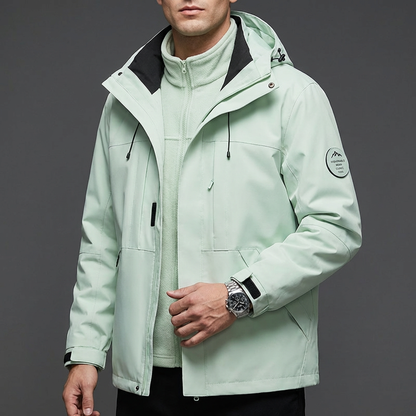 Belmont men's stylish performance jacket, cold weather outerwear, waterproof and warm.