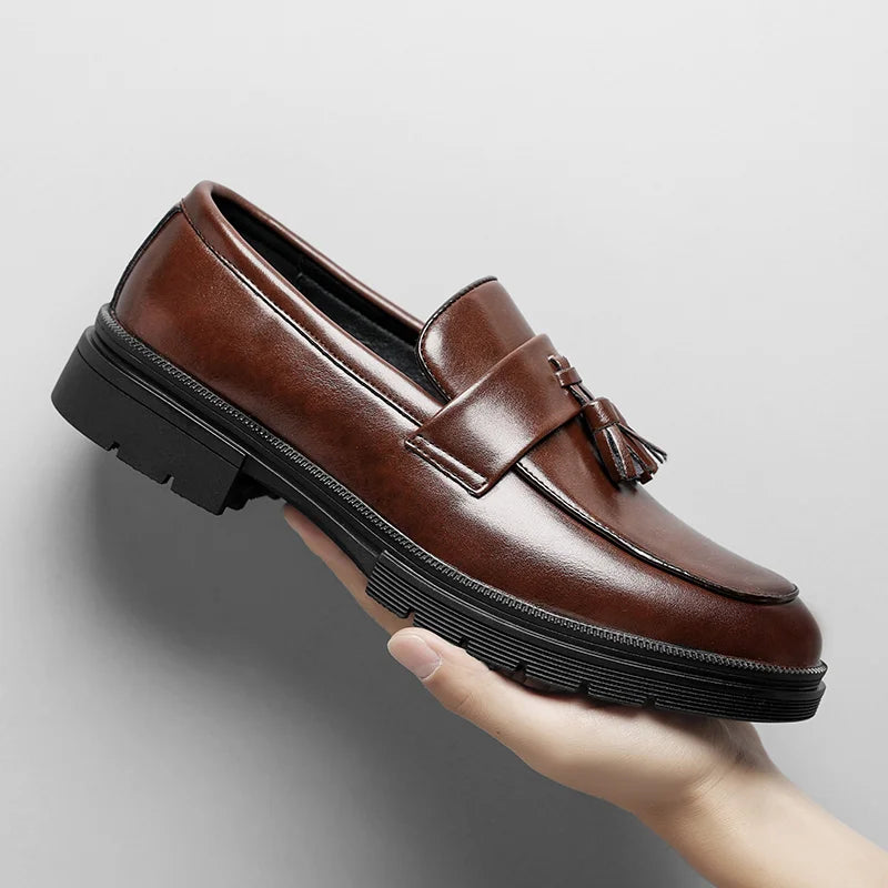 Elegant men's Belmont Tassel Loafers, perfect for enhancing polished business or casual attire.