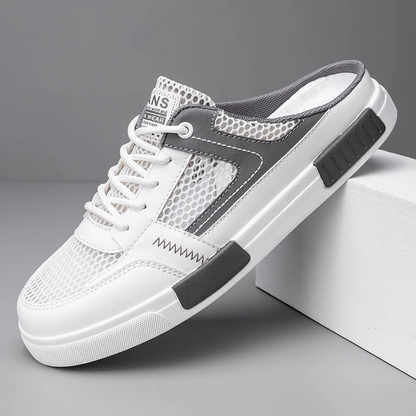 Effortless men's slip-on shoes: versatile athletic slides for quick wear & ultimate comfort.