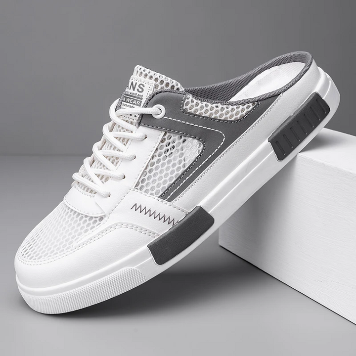 Effortless men's slip-on shoes: versatile athletic slides for quick wear & ultimate comfort.