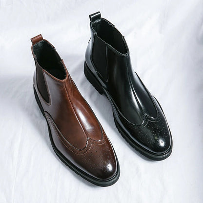 Everyday men's brown Chelsea ankle boots, versatile and comfortable for any stylish occasion.