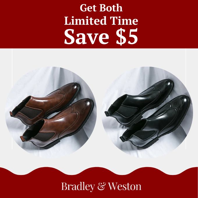 Men's black Chelsea boots, stylish and comfortable slip-on footwear for modern men's fashion.