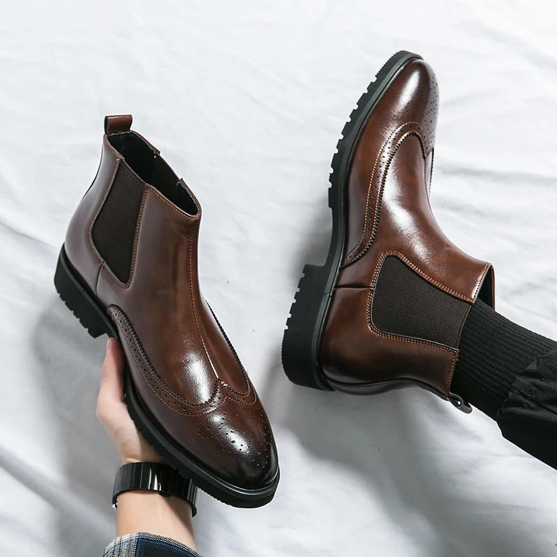 Versatile men's Chelsea ankle boots, essential stylish footwear for any smart-casual wardrobe.