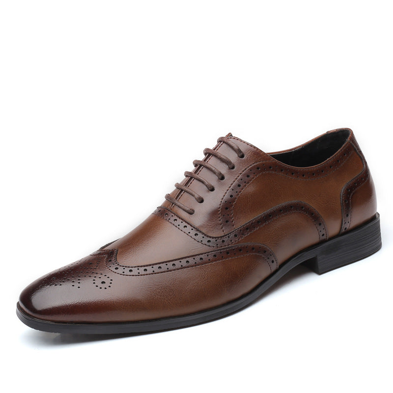 Versatile men's Oxford brogue shoes, suitable for both formal business and smart casual fashion.