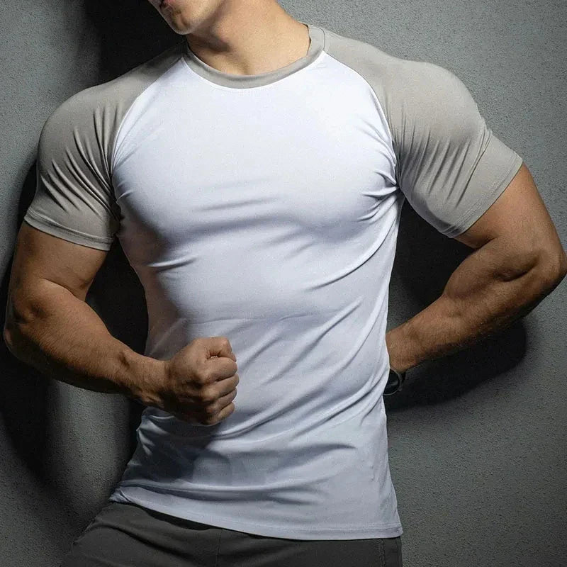 Men's black muscle-fit shirt, perfect for showcasing a sculpted physique with confident, modern style.