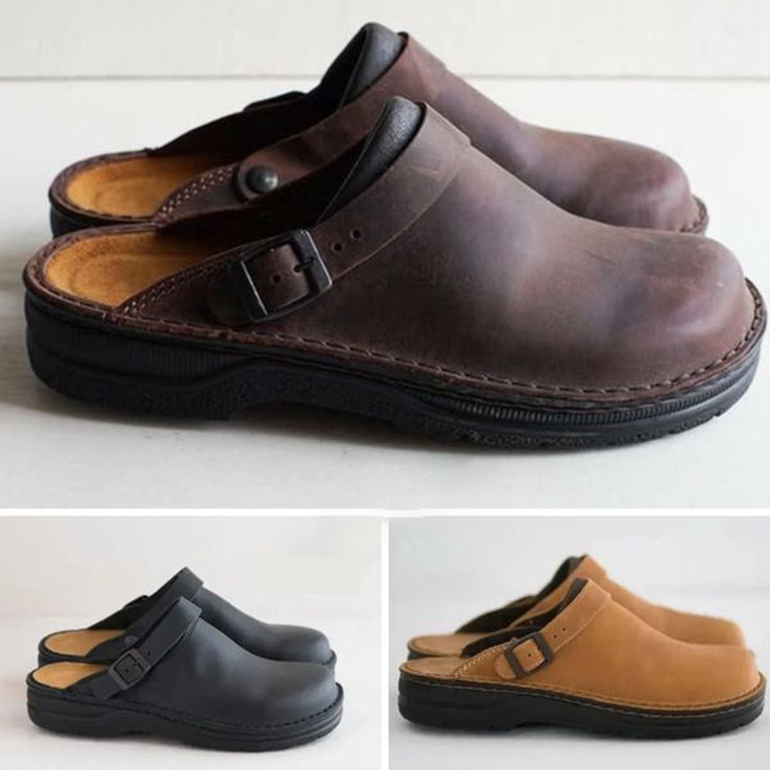 Stylish men's orthopedic clogs, providing all-day comfort and excellent arch support for active lifestyles.