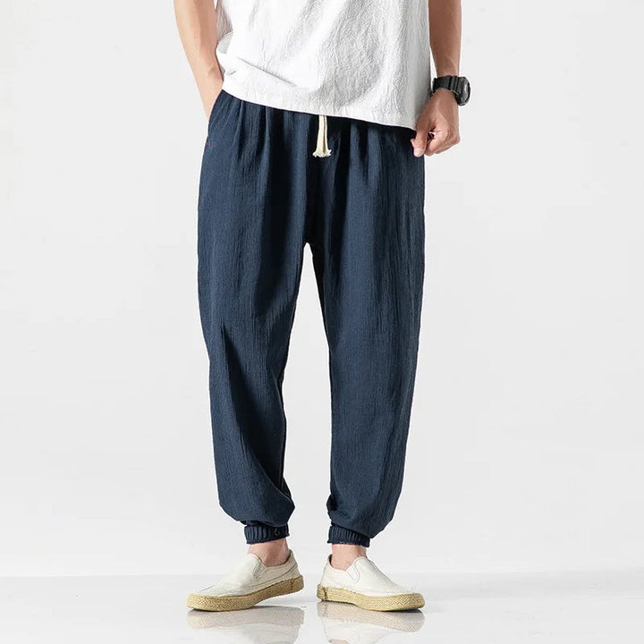 Men's activewear tapered joggers with relaxed fit, offering ultimate comfort for any casual occasion.