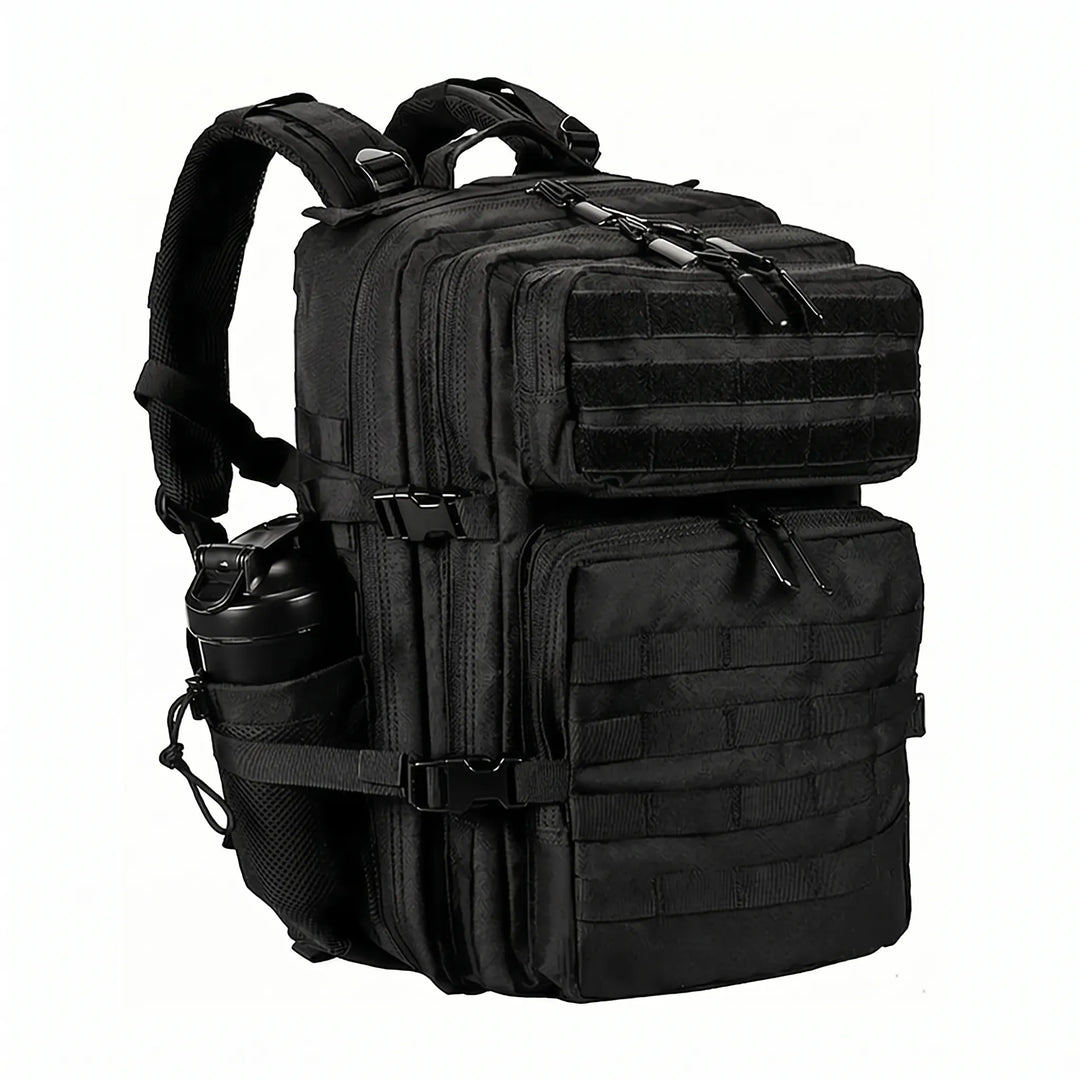 Men's adventure-ready tactical backpack for hiking, camping, and exploring any rugged outdoor terrain.