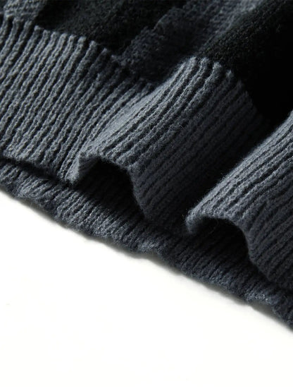 Bold abstract men's crew neck sweater. Modern design, oversized fit for comfortable casual wear.