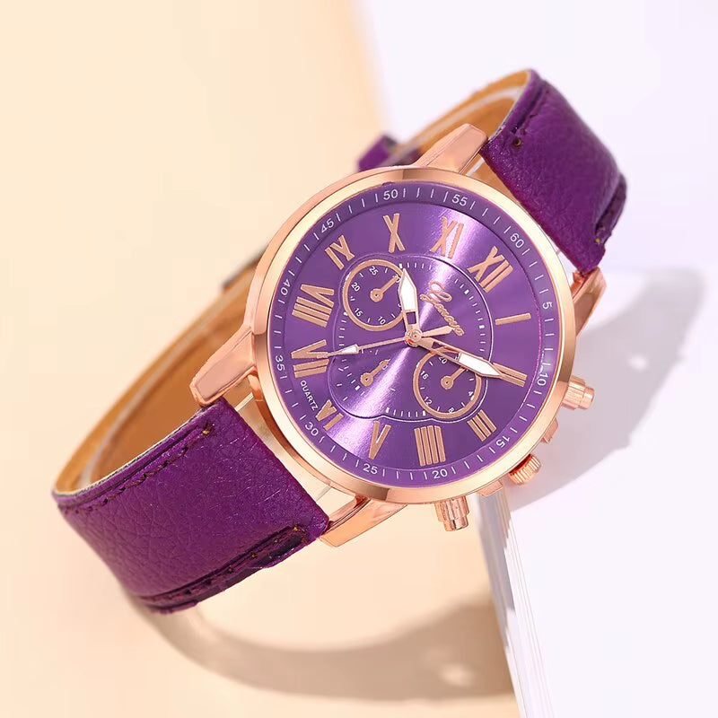 Close-up of a men's versatile gold chronograph watch, showcasing quartz movement and elegant design.