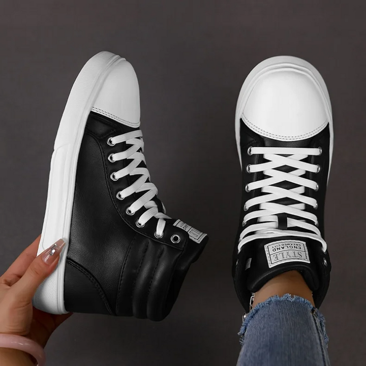 Padded ankle high-top sneakers for men, ensuring comfort and bold, dynamic style.