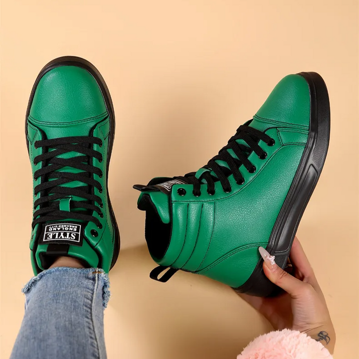 Men's high-top footwear, durable and comfortable, perfect for an active, bold style.
