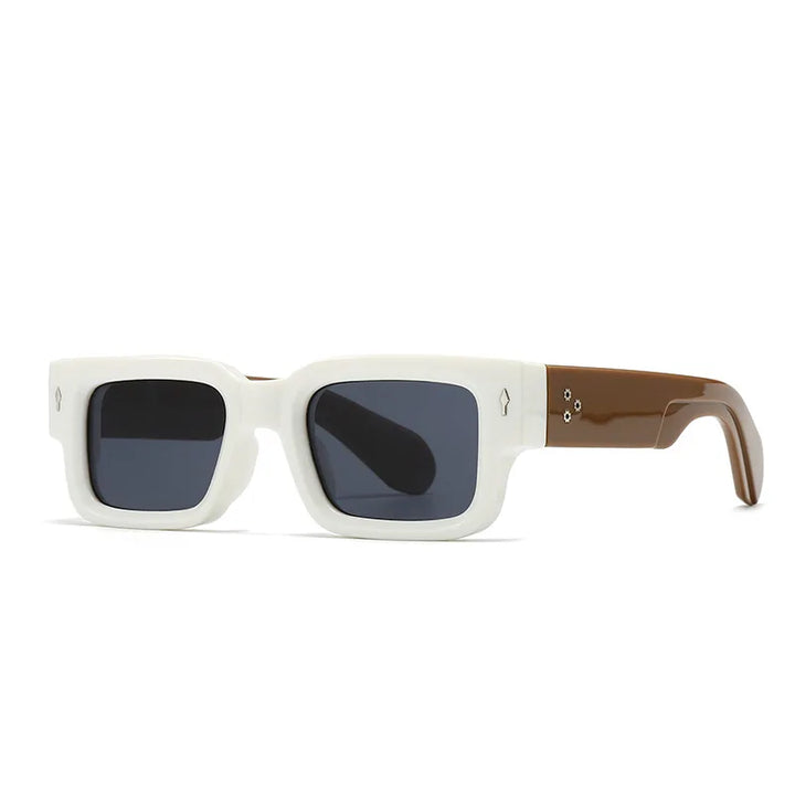 Fashionable men's bold square sunglasses. Essential eye protection and a statement accessory with a chunky frame.