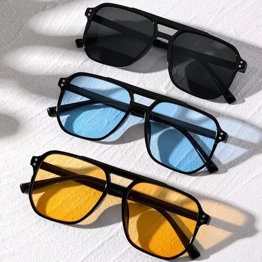 Men's bold UV400 sunglasses for stylish eye protection. Durable, lightweight fashion eyewear.