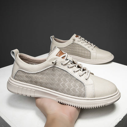 Breathable men's comfort shoes, light & airy summer style for walking & casual wear.