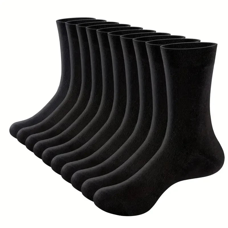 Foot comfort men's socks. 10 pairs breathable, anti-slip sports socks for active men.