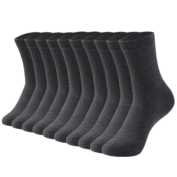 Men's durable sports socks. 10 pairs breathable, anti-slip bamboo for long-lasting comfort.