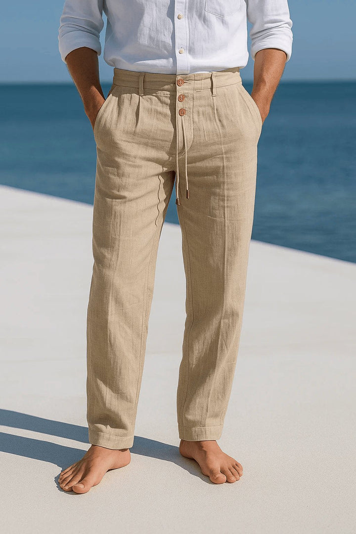 Versatile men's relaxed fit chino pants, perfect for comfortable casual or smart-casual style.