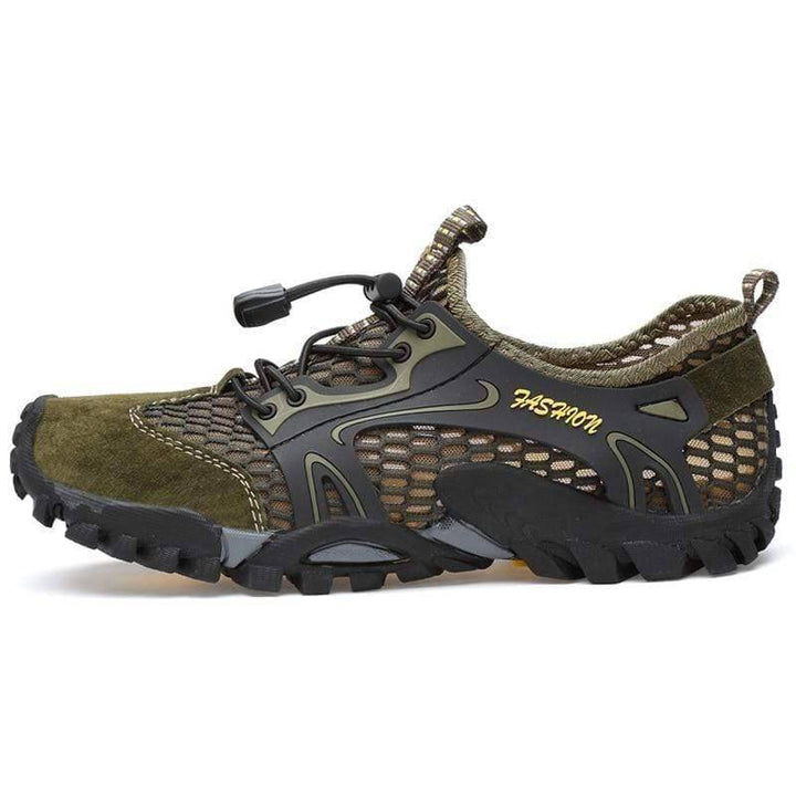 Lightweight men's hiking footwear for adventurous trail trekking & climbing expeditions.