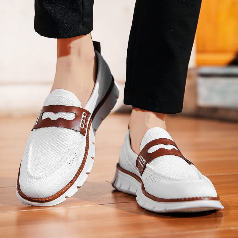 Men's go-to summer loafers, combining breathable mesh with orthopedic support for active days.