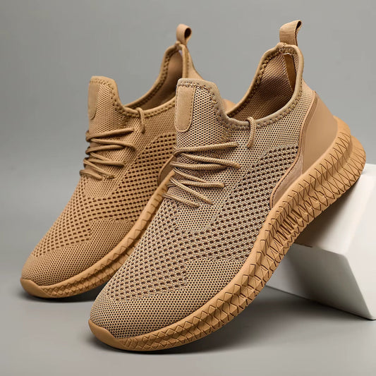 Men's breathable mesh performance athletic sneakers for running & walking, ensuring comfort & support.