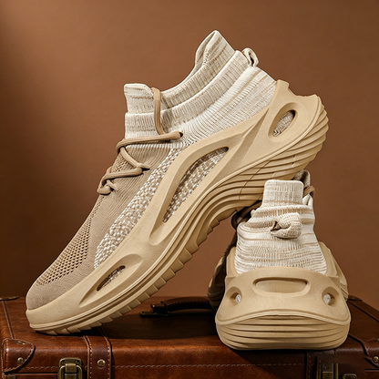 Breathable men's casual footwear, lightweight athletic sneakers for modern comfort.