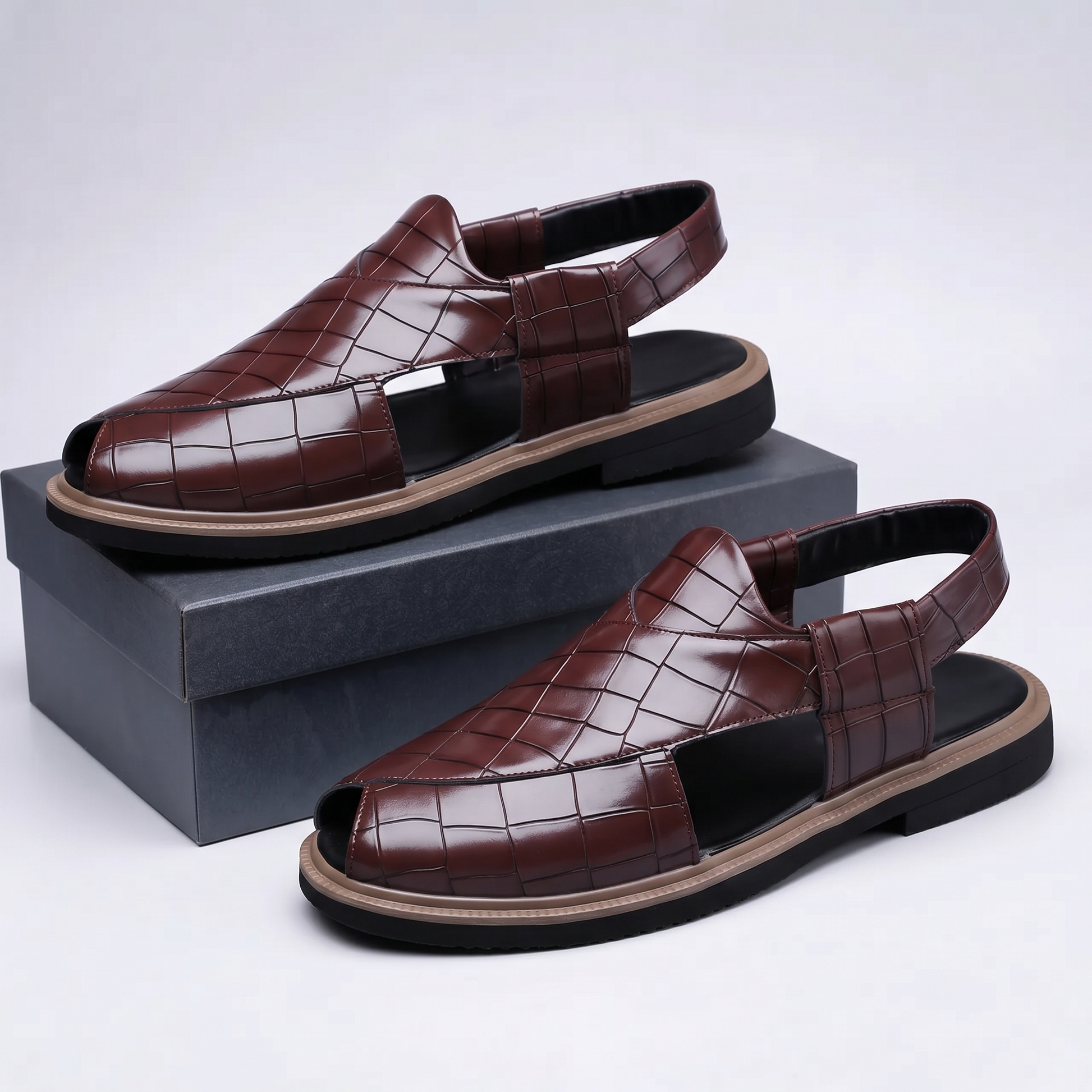 Versatile Brenton men's hiking sandals, engineered for durability, comfort & grip.
