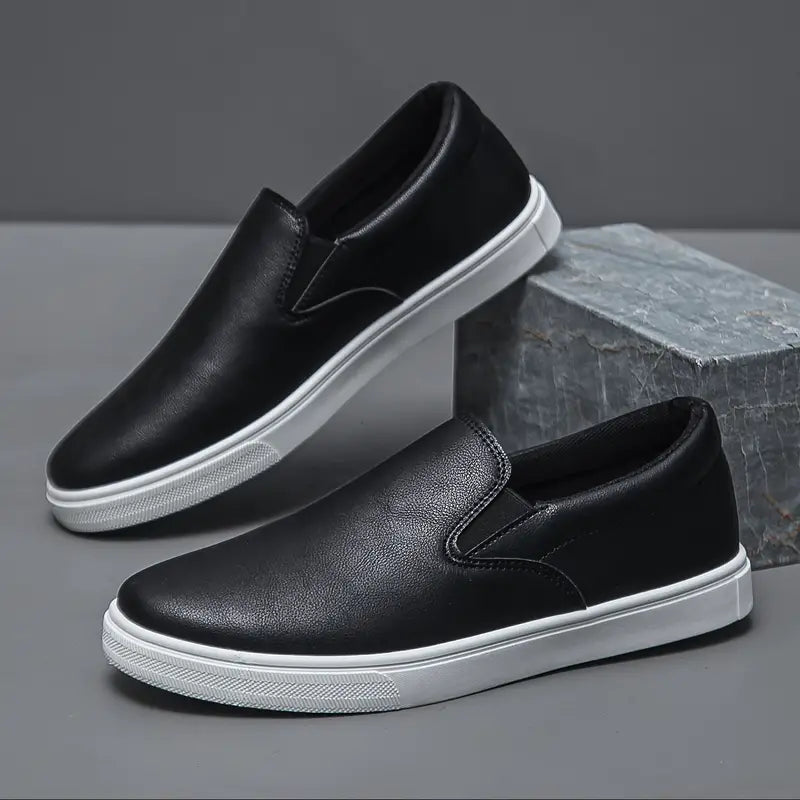 Stylish brown men's Brock slip-on loafers, premium footwear designed for ultimate comfort and a sleek, modern look.