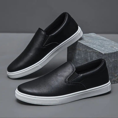 Stylish brown men's Brock slip-on loafers, premium footwear designed for ultimate comfort and a sleek, modern look.