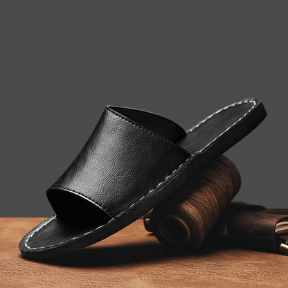 Stylish men's brown comfort sandals, essential cross-strap footwear for summer.