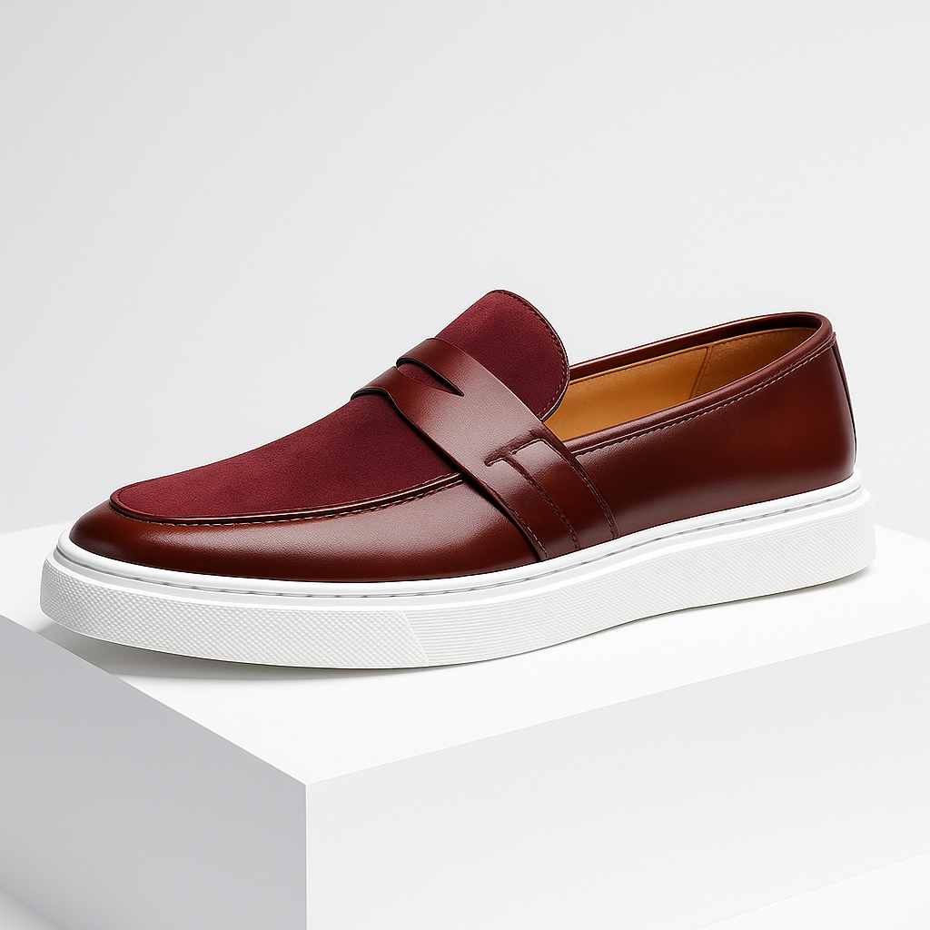 Polished men's casual slip-on loafers, offering superior comfort for versatile everyday fashion.