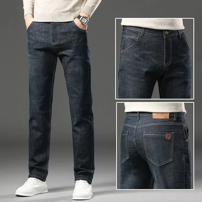Black men's Cadence stretch denim jeans, comfortable casual pants for everyday.
