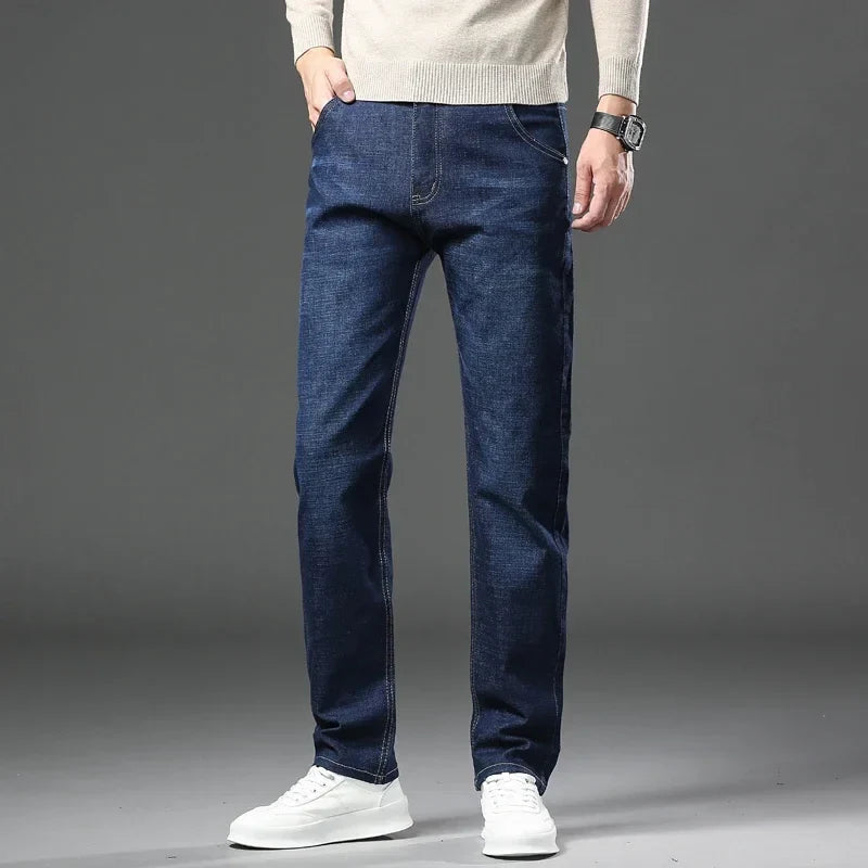Comfortable tailored men's Cadence stretch denim jeans, perfect for modern casual style.