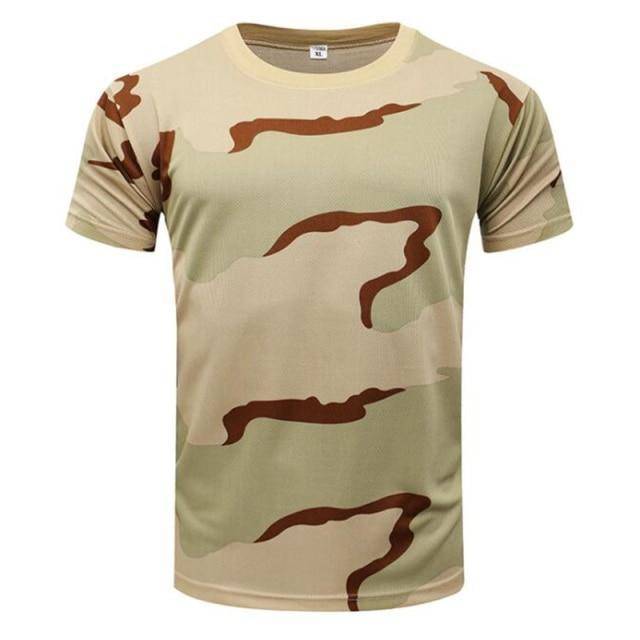 Tactical men's quick-dry camouflage shirt, ideal for various outdoor explorations and hiking.