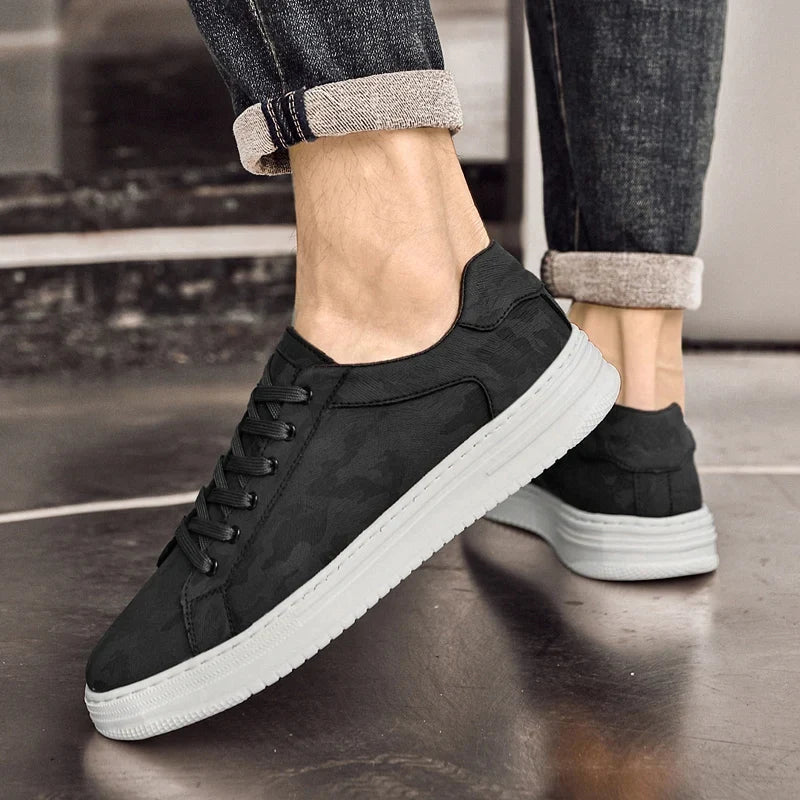 Clean white Men's Canyon Everyday Sneakers, modern design & comfortable support.